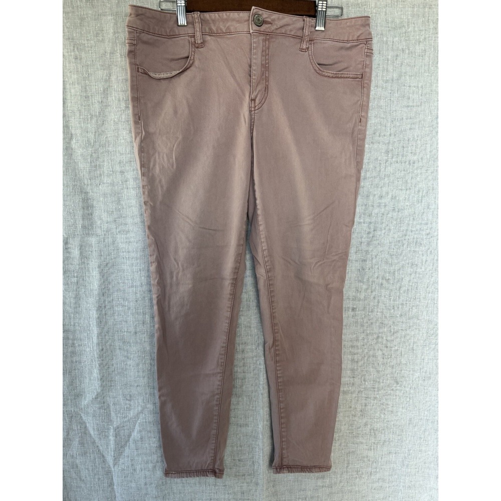 American Eagle Jegging Super Stretch Size 14 Dusty Rose Jeans AEO Stretch